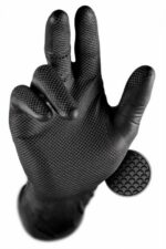 Rękawice ochronne dla mechaników GRIPPAZ black (opakowanie 50 szt.)