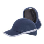Czapka ochronna (czapkokask) BUMPCAP z siatką GRANAT