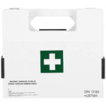 Apteczka przenośna BDR z wieszakiem ściennym (DIN 13164 + ustnik)