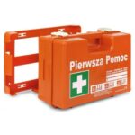 Apteczka przenośna K-10 z wieszakiem ściennym (DIN 13164 + ustnik)