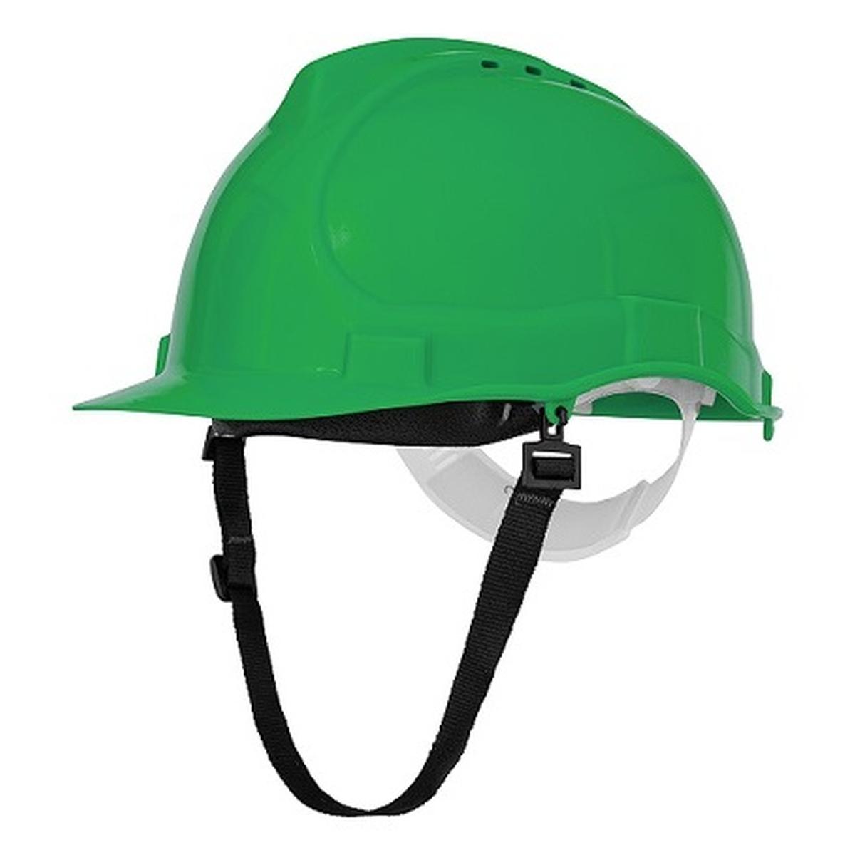 Hełm przemysłowy BRATEK-3 z paskiem ZIELONY
