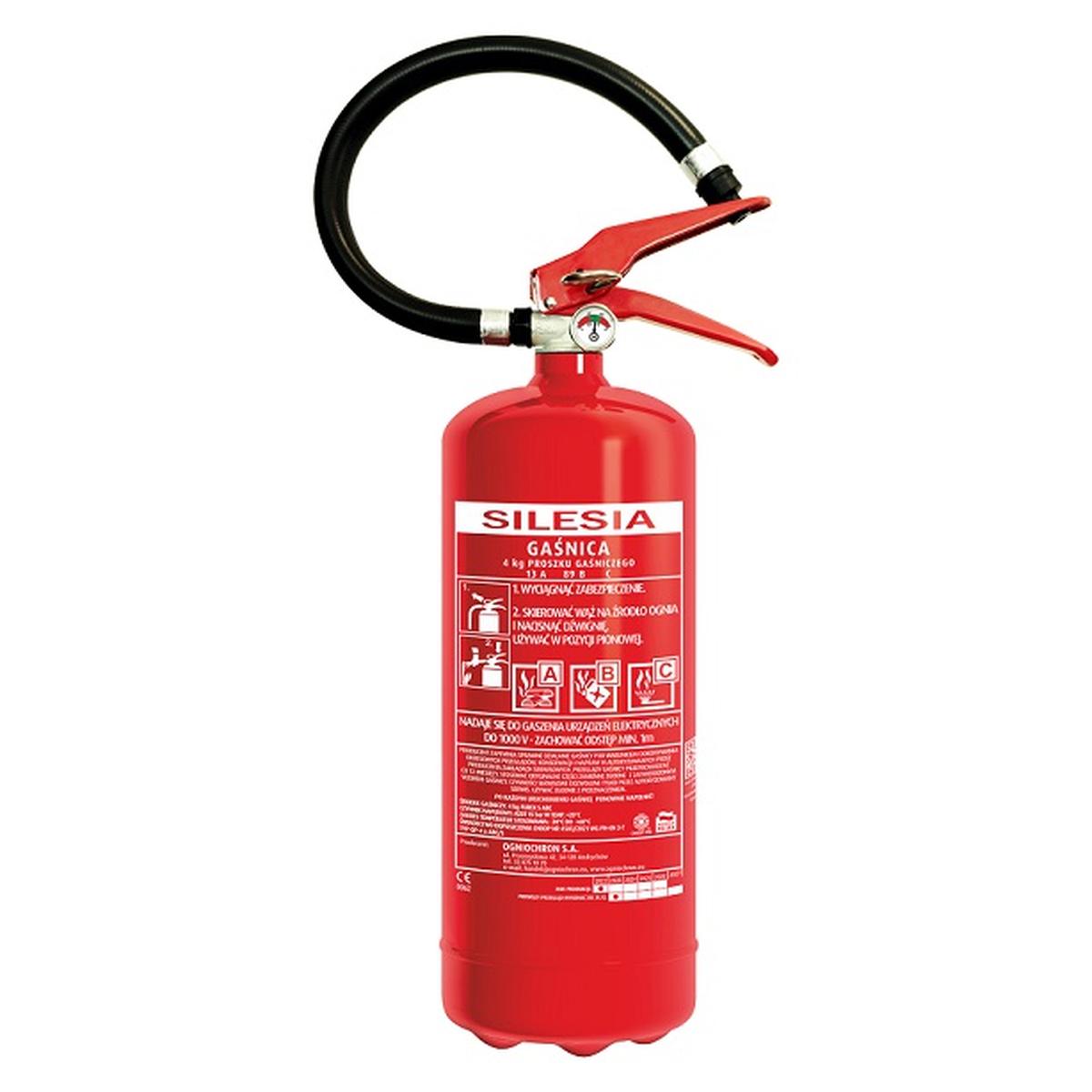 Gaśnica proszkowa 4kg GP-4X ABC SILESIA