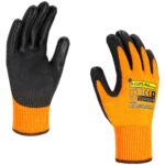 Rękawice ochronne antyprzecięciowe X-CUT5 PU ORANGE