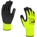 Rękawice ochronne antyprzecięciowe X-CUT5 PU YELLOW